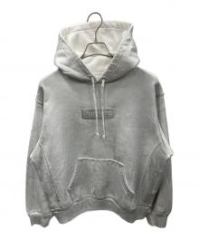SUPREME×MARTIN MARGIELA（シュプリーム×マルタン・マルジェラ）の古着「パーカー 24SS Foil Box Logo Hooded Sweatshirt（24SS フォイル ボックス ロゴ フーデッド スウェットシャツ）」｜ホワイト