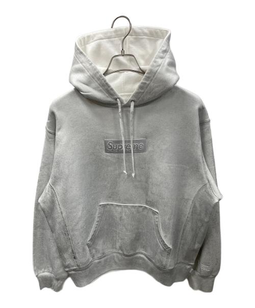 SUPREME（シュプリーム）SUPREME MARTIN MARGIELA パーカー 24SS Foil Box Logo Hooded Sweatshirt（24SS フォイル ボックス ロゴ フーデッド スウェットシャツ） ホワイト サイズ:Sの古着・服飾アイテム