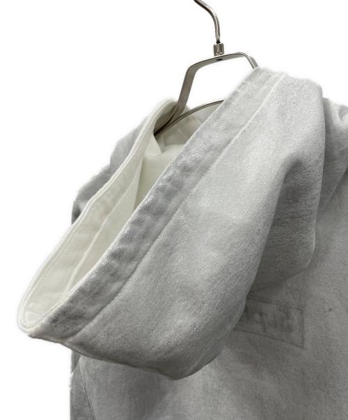 SUPREME（シュプリーム）SUPREME MARTIN MARGIELA パーカー 24SS Foil Box Logo Hooded Sweatshirt（24SS フォイル ボックス ロゴ フーデッド スウェットシャツ） ホワイト サイズ:Sの古着・服飾アイテム