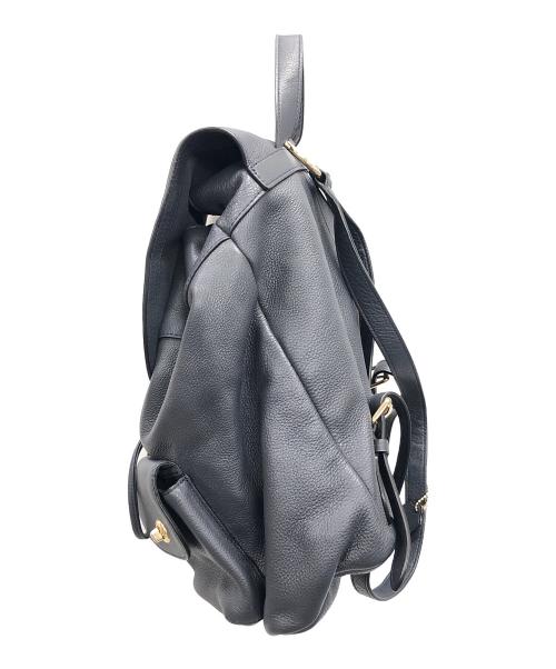 COACH（コーチ）COACH (コーチ) レザーリュック ネイビー サイズ:実寸サイズにてご確認ください。の古着・服飾アイテム