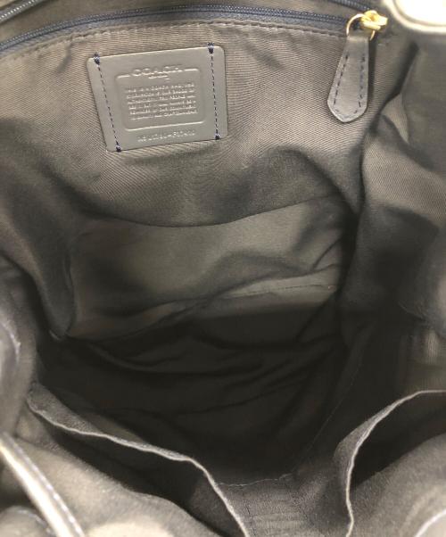 COACH（コーチ）COACH (コーチ) レザーリュック ネイビー サイズ:実寸サイズにてご確認ください。の古着・服飾アイテム