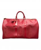 LOUIS VUITTONルイ ヴィトン）の古着「ボストンバッグ エピ キーポル50」｜レッド