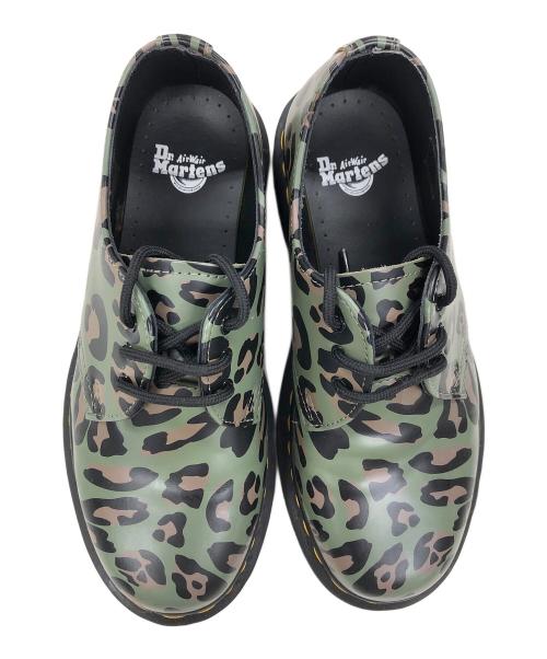 Dr.Martens（ドクターマーチン）Dr.Martens (ドクターマーチン) レザーシューズ グリーン×ブラック サイズ:UK4の古着・服飾アイテム