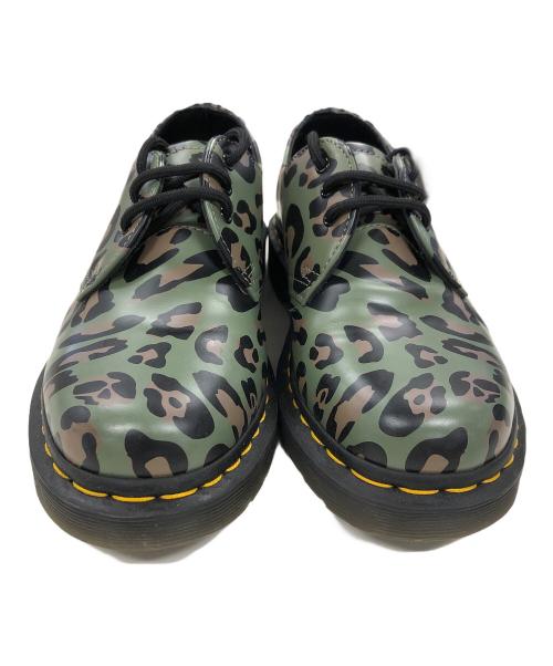 Dr.Martens（ドクターマーチン）Dr.Martens (ドクターマーチン) レザーシューズ グリーン×ブラック サイズ:UK4の古着・服飾アイテム