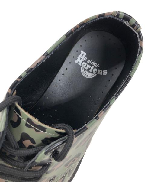Dr.Martens（ドクターマーチン）Dr.Martens (ドクターマーチン) レザーシューズ グリーン×ブラック サイズ:UK4の古着・服飾アイテム