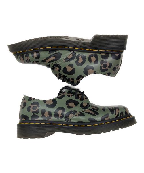 Dr.Martens（ドクターマーチン）Dr.Martens (ドクターマーチン) レザーシューズ グリーン×ブラック サイズ:UK4の古着・服飾アイテム