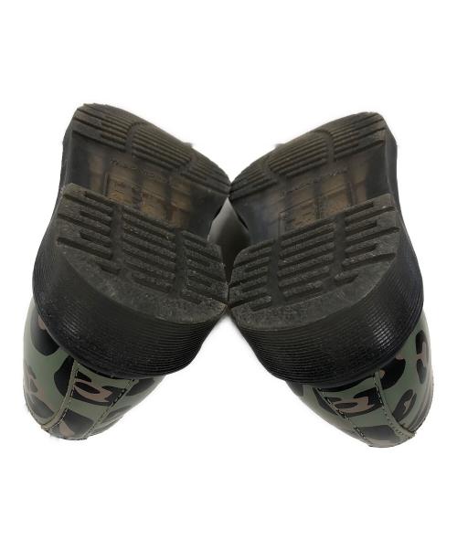 Dr.Martens（ドクターマーチン）Dr.Martens (ドクターマーチン) レザーシューズ グリーン×ブラック サイズ:UK4の古着・服飾アイテム