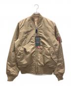 ALPHAアルファ）の古着「MA-1 ジャケット」｜ブラウン
