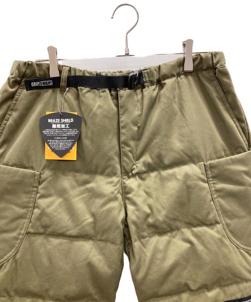 GRIP SWANY（グリップスワニー）GRIP SWANY (グリップスワニー) ファイアプルーフ ダウンキャンプパンツ オリーブ サイズ:XL 未使用品の古着・服飾アイテム