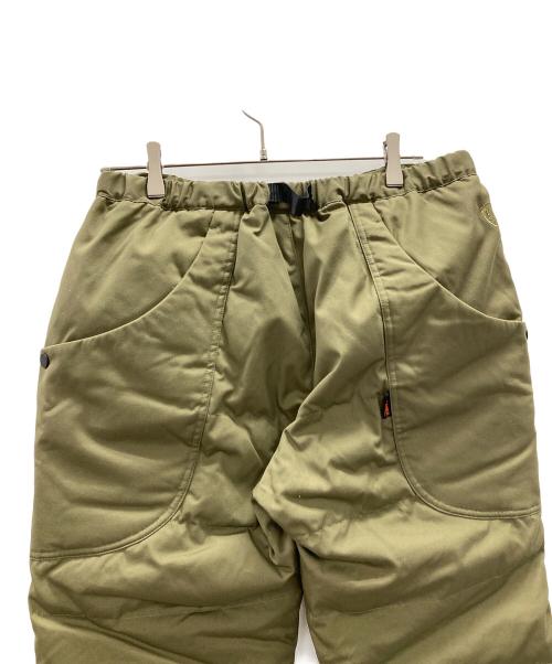 GRIP SWANY（グリップスワニー）GRIP SWANY (グリップスワニー) ファイアプルーフ ダウンキャンプパンツ オリーブ サイズ:XL 未使用品の古着・服飾アイテム