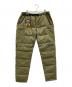 GRIP SWANY（グリップスワニー）の古着「ファイアプルーフ ダウンキャンプパンツ」｜オリーブ