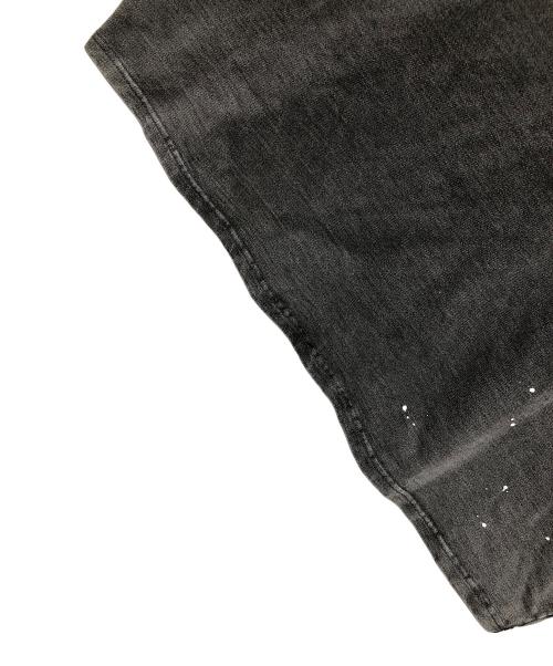 Liberaiders（リベレイダース）Liberaiders (リベレイダース) フットボールTシャツ INDIGO DYED CREWNECK T（インディゴ ダイド クルーネック ティー） グレー×ブルー サイズ:LARGEの古着・服飾アイテム