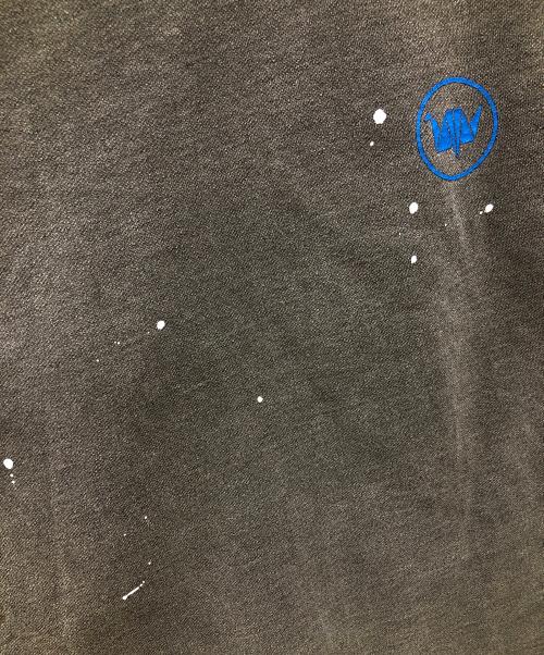 Liberaiders（リベレイダース）Liberaiders (リベレイダース) フットボールTシャツ INDIGO DYED CREWNECK T（インディゴ ダイド クルーネック ティー） グレー×ブルー サイズ:LARGEの古着・服飾アイテム