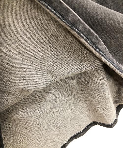 Liberaiders（リベレイダース）Liberaiders (リベレイダース) フットボールTシャツ INDIGO DYED CREWNECK T（インディゴ ダイド クルーネック ティー） グレー×ブルー サイズ:LARGEの古着・服飾アイテム