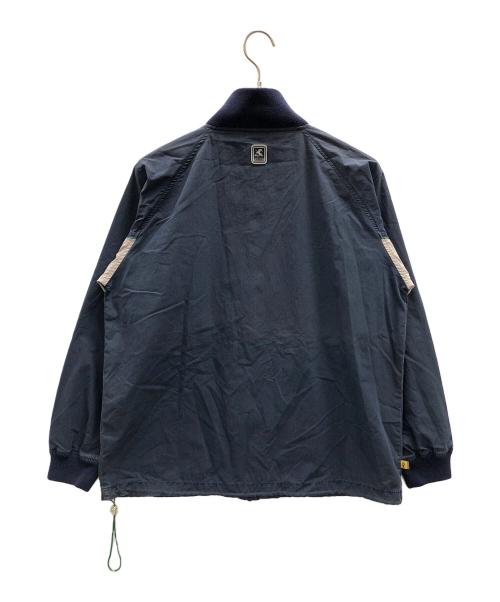 VANS（ヴァンズ）VANS (バンズ) ナイロンジャケット ネイビー×グレー サイズ:Mの古着・服飾アイテム