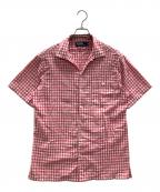 POLO RALPH LAURENポロ・ラルフローレン）の古着「オープンカラーシャツ」｜ピンク×ホワイト