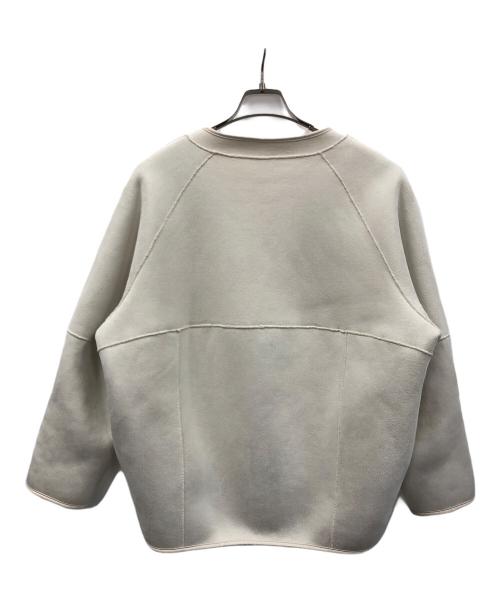 PASSIONE（パシオーネ）PASSIONE (パシオーネ) コート ノーカラーリバーシブルボアジャケット アイボリー サイズ:38の古着・服飾アイテム