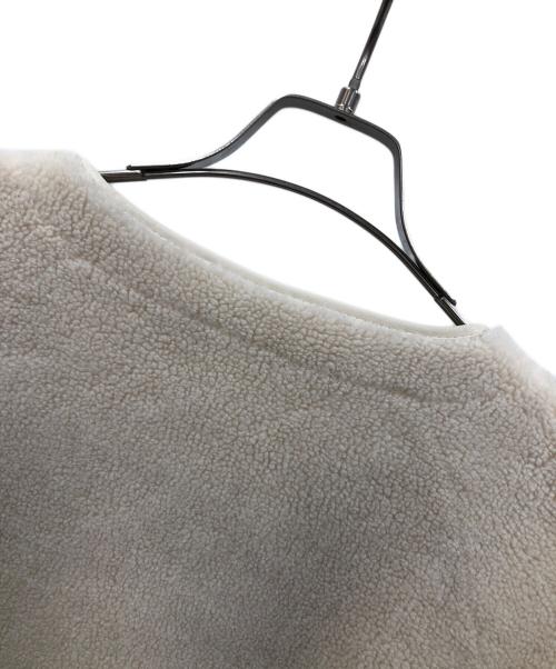 PASSIONE（パシオーネ）PASSIONE (パシオーネ) コート ノーカラーリバーシブルボアジャケット アイボリー サイズ:38の古着・服飾アイテム