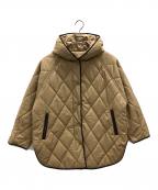 titivateティティベイト）の古着「中綿ジャケット フーデットキルティングショートコート」｜カーキ