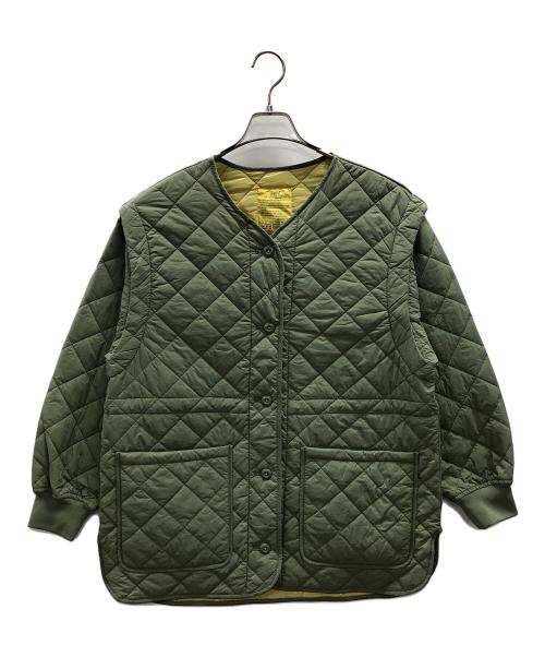 niko and（ニコアンド）niko and (ニコアンド) リバーシブルキルトジャケット オリーブ サイズ:Mの古着・服飾アイテム