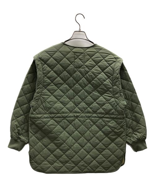 niko and（ニコアンド）niko and (ニコアンド) リバーシブルキルトジャケット オリーブ サイズ:Mの古着・服飾アイテム
