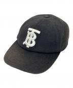 BURBERRYバーバリー）の古着「キャップ TBロゴ」｜ブラック