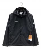 MAMMUTマムート）の古着「ナイロンジャケット グライダー 2.0 ウィンドブレーカー フーデッド ジャケット アジアンフィット」｜ブラック