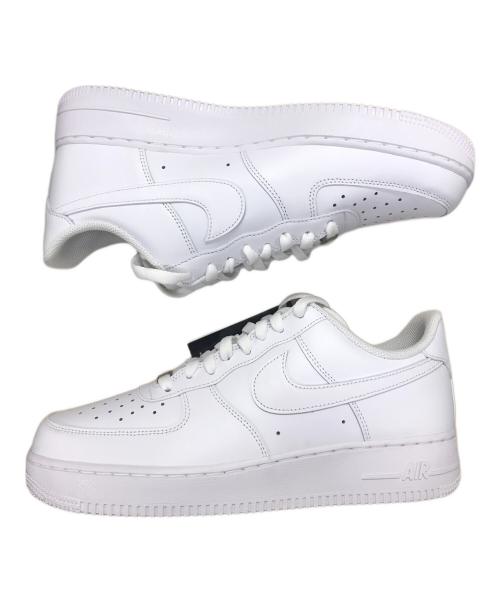 NIKE（ナイキ）NIKE (ナイキ) スニーカー AIR FORCE1 LOW '07（エアフォース1ロー07） ホワイト サイズ:27.5 未使用品の古着・服飾アイテム