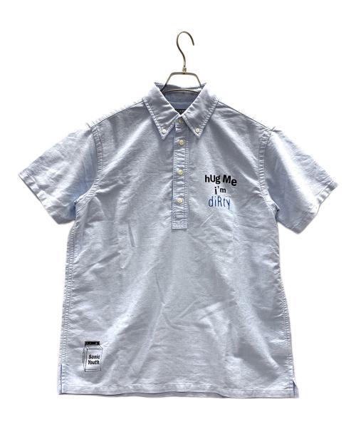 Hysteric Glamour（ヒステリックグラマー）Hysteric Glamour (ヒステリックグラマー) SONIC YOUTH (ソニックユース) プルオーバーボタンダウンシャツ スカイブルー サイズ:Sの古着・服飾アイテム