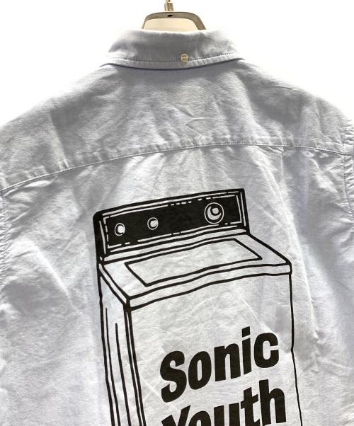 Hysteric Glamour（ヒステリックグラマー）Hysteric Glamour (ヒステリックグラマー) SONIC YOUTH (ソニックユース) プルオーバーボタンダウンシャツ スカイブルー サイズ:Sの古着・服飾アイテム