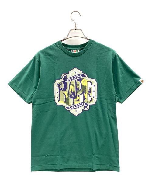 A BATHING APE（ア ベイシング エイプ）A BATHING APE (ア ベイシング エイプ) 半袖Tシャツ グリーン サイズ:Mの古着・服飾アイテム