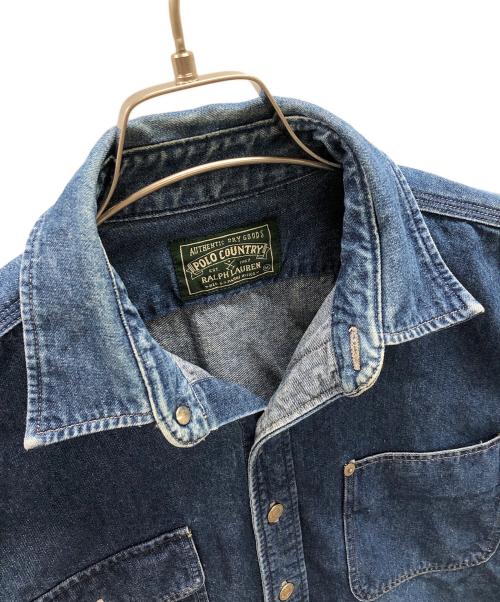 POLO COUNTRY（ポロカントリー）POLO COUNTRY (ポロカントリー) デニムシャツ インディゴ サイズ:Mの古着・服飾アイテム