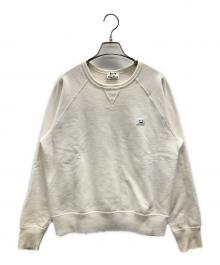 Acne studios（アクネ ストゥディオス）の古着「カレッジ フェイス クルー スウェット」｜ホワイト