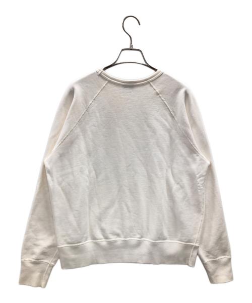 Acne studios（アクネ ストゥディオス）Acne studios (アクネ ストゥディオス) カレッジ フェイス クルー スウェット ホワイト サイズ:Sの古着・服飾アイテム