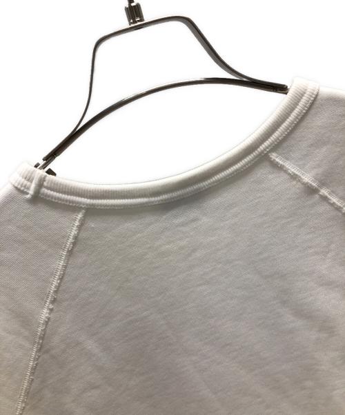 Acne studios（アクネ ストゥディオス）Acne studios (アクネ ストゥディオス) カレッジ フェイス クルー スウェット ホワイト サイズ:Sの古着・服飾アイテム