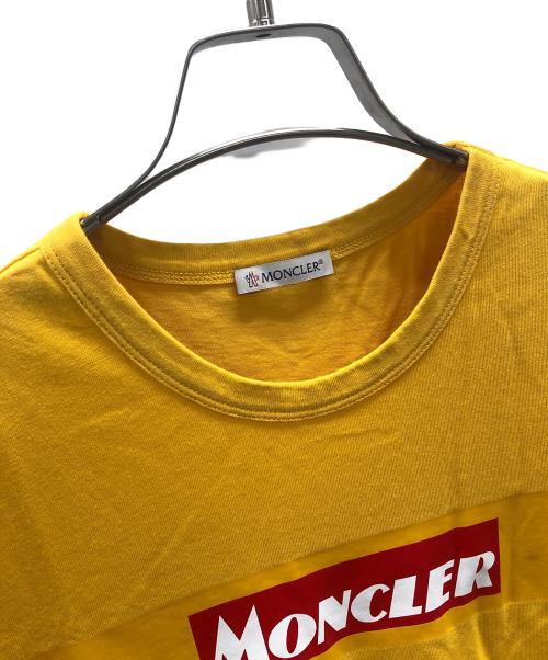 MONCLER（モンクレール）MONCLER (モンクレール) MAGLIA T-SHIRT（マリア ティーシャツ） ロゴプリント イエロー サイズ:Mの古着・服飾アイテム
