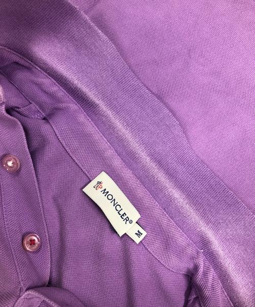 MONCLER（モンクレール）MONCLER (モンクレール) 半袖ポロシャツ MAGLIA POLO MANICA CORTA（マリア ポロ マニカ コルタ） パープル サイズ:Mの古着・服飾アイテム