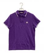 MONCLERモンクレール）の古着「ポロシャツ MAGLIA POLO MANICA CORTA（マリア ポロ マニカ コルタ）」｜パープル