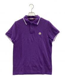 MONCLER（モンクレール）の古着「ポロシャツ MAGLIA POLO MANICA CORTA（マリア ポロ マニカ コルタ）」｜パープル