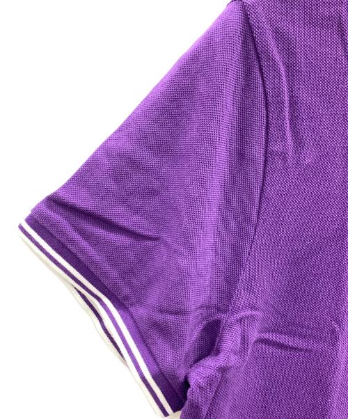 MONCLER（モンクレール）MONCLER (モンクレール) ポロシャツ MAGLIA POLO MANICA CORTA（マリア ポロ マニカ コルタ） パープル サイズ:Mの古着・服飾アイテム