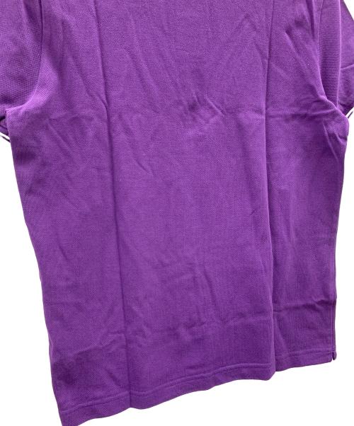 MONCLER（モンクレール）MONCLER (モンクレール) ポロシャツ MAGLIA POLO MANICA CORTA（マリア ポロ マニカ コルタ） パープル サイズ:Mの古着・服飾アイテム