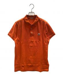 MONCLER（モンクレール）の古着「半袖ポロシャツ MAGLIA POLO MANICA CORTA（マリア ポロ マニカ コルタ）」｜オレンジ