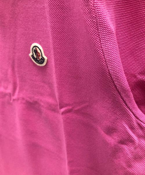 MONCLER（モンクレール）MONCLER (モンクレール) 半袖ポロシャツ MAGLIA POLO MANICA CORTA（マリア ポロ マニカ コルタ） ピンク サイズ:Mの古着・服飾アイテム