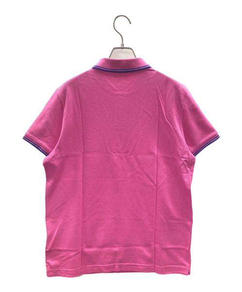 MONCLER（モンクレール）MONCLER (モンクレール) 半袖ポロシャツ MAGLIA POLO MANICA CORTA（マリア ポロ マニカ コルタ） ピンク サイズ:Mの古着・服飾アイテム