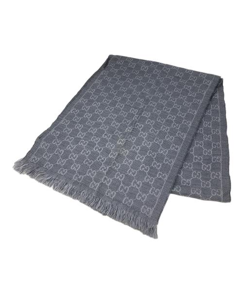 GUCCI（グッチ）GUCCI (グッチ) マフラー グレー サイズ:実寸サイズにてご確認下さい。の古着・服飾アイテム