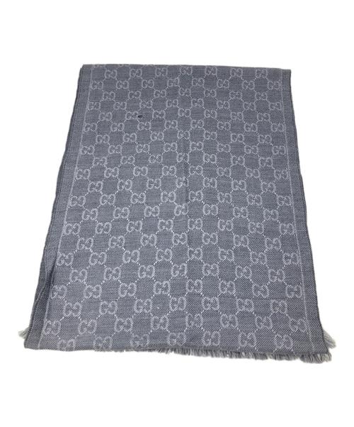 GUCCI（グッチ）GUCCI (グッチ) マフラー グレー サイズ:実寸サイズにてご確認下さい。の古着・服飾アイテム