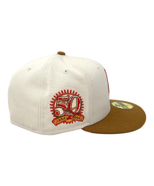 New Era（ニューエラ）New Era (ニューエラ) キャップ 59FIFTY（フィフティーナインフィフティー） ベージュ×ブラウン サイズ:58.7㎝の古着・服飾アイテム