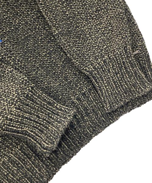 DIESEL（ディーゼル）DIESEL (ディーゼル) 厚手ニット ブラック×ブルー サイズ:実寸サイズにてご確認くださいの古着・服飾アイテム