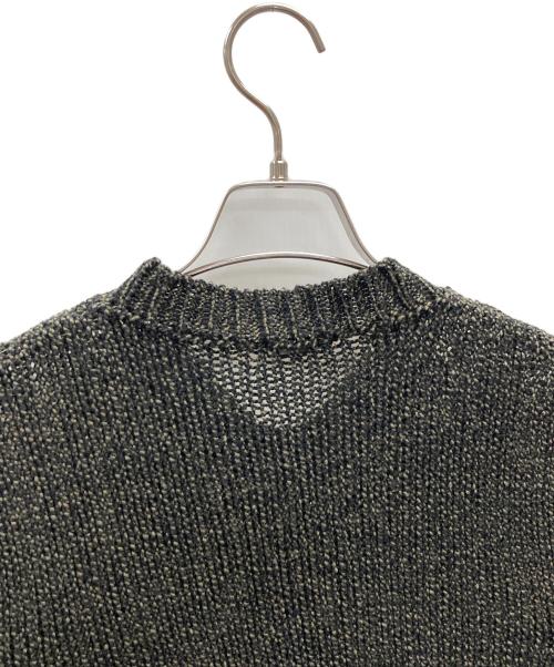 DIESEL（ディーゼル）DIESEL (ディーゼル) 厚手ニット ブラック×ブルー サイズ:実寸サイズにてご確認くださいの古着・服飾アイテム