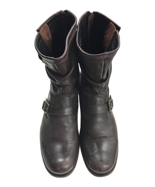 KATHARINE HAMNETT（キャサリンハムネット）KATHARINE HAMNETT (キャサリンハムネット) エンジニアブーツ ブラウン サイズ:26cmの古着・服飾アイテム